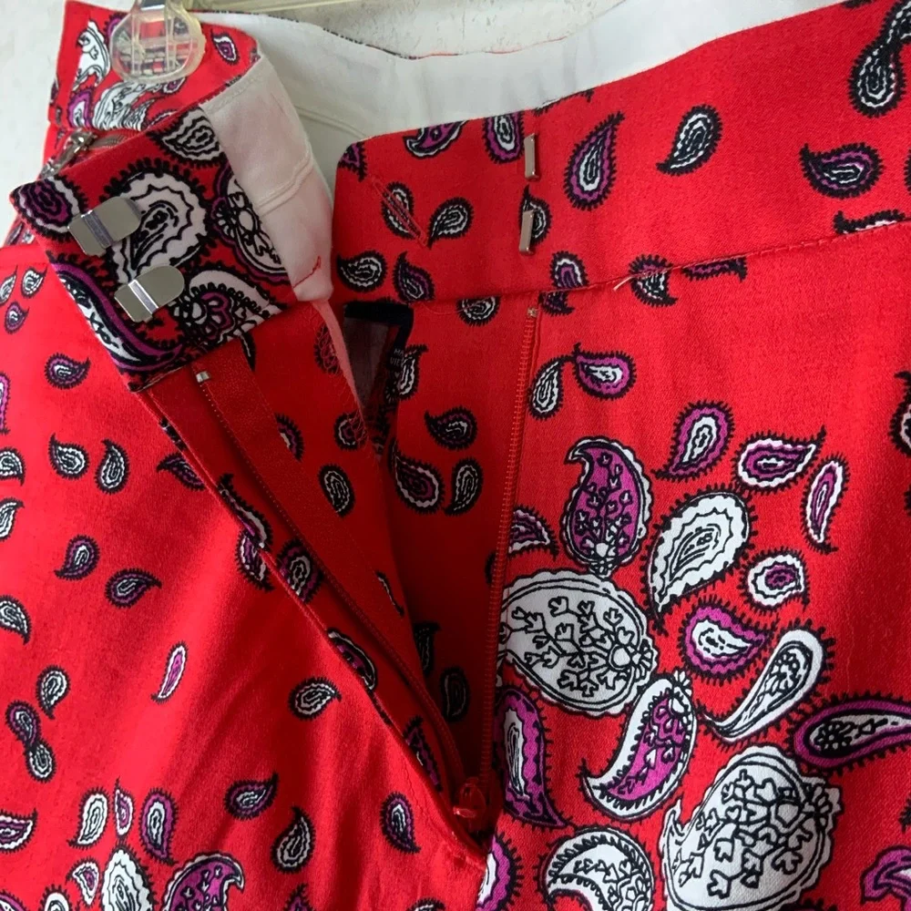 Jones New York stretch paisley ankle pants - Picture 8 of 9